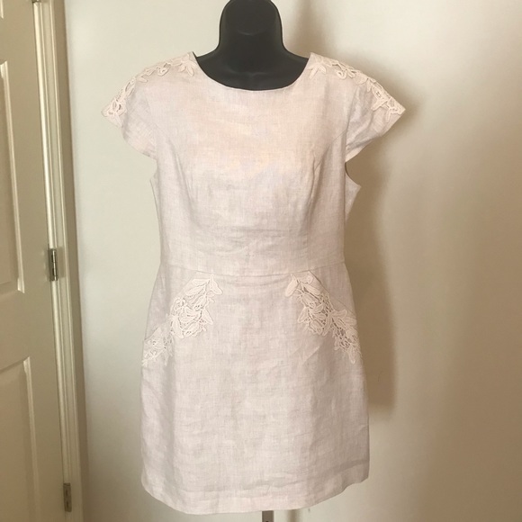 Kensie 100% Linen Dress L - Picture 2 of 6